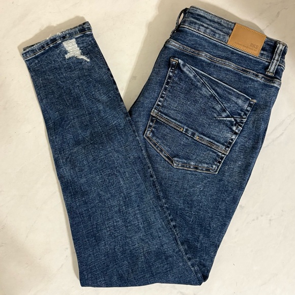 BKE Payton Size 32 Universal Fit Mid Rise Ankle Tall Jeans Medium Wash Western - Picture 7 of 7